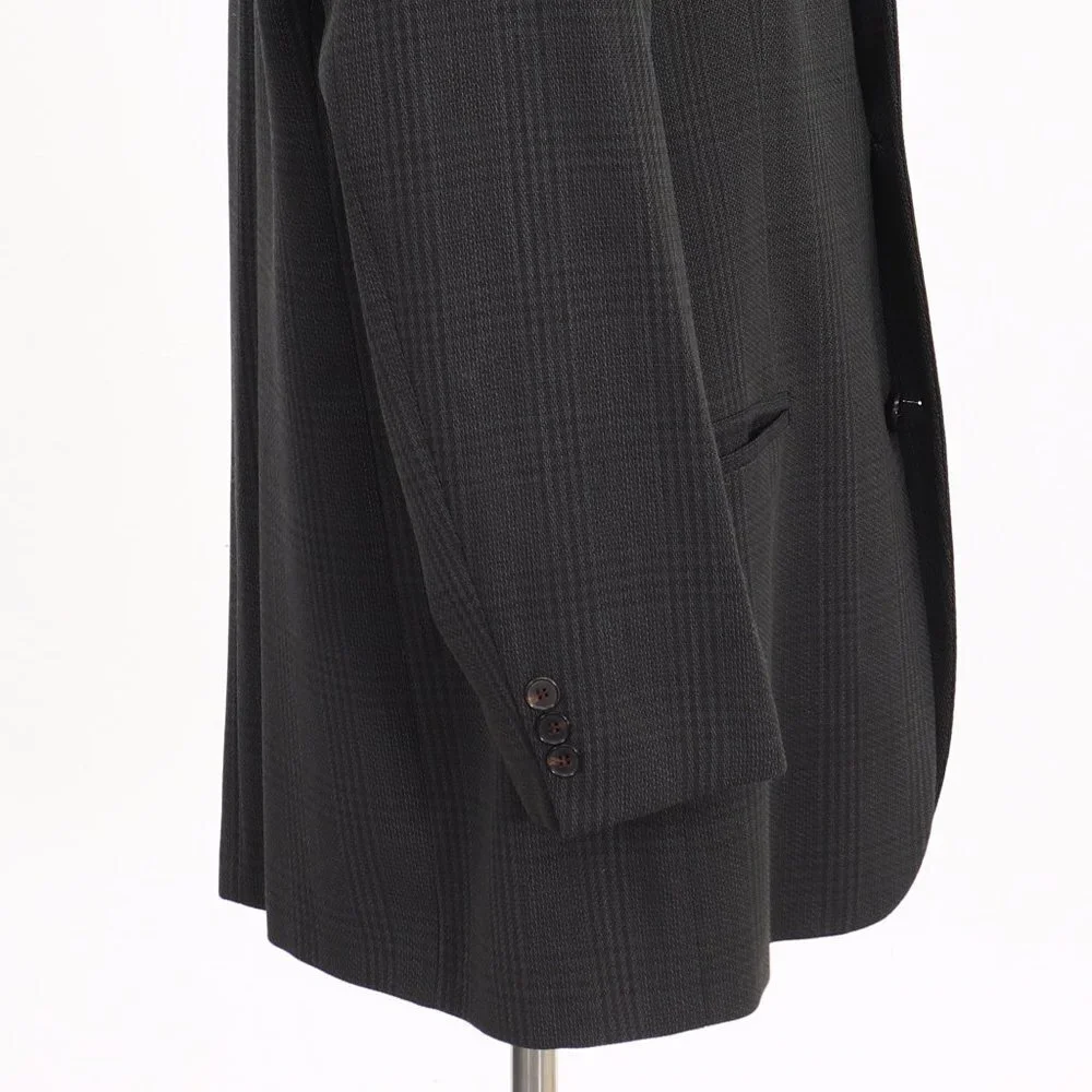 Hugo Boss 44R Green Check 3-Button Sport Coat Blazer Jacket V942